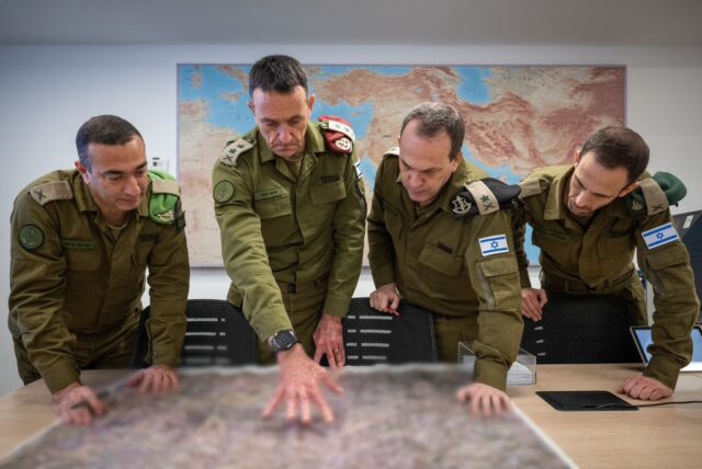 The Chief of the General Staff approves strikes on Hezbollah targets in Lebanon from the IDF Headquarters Underground Operations Center. (Photo:IDF/X)